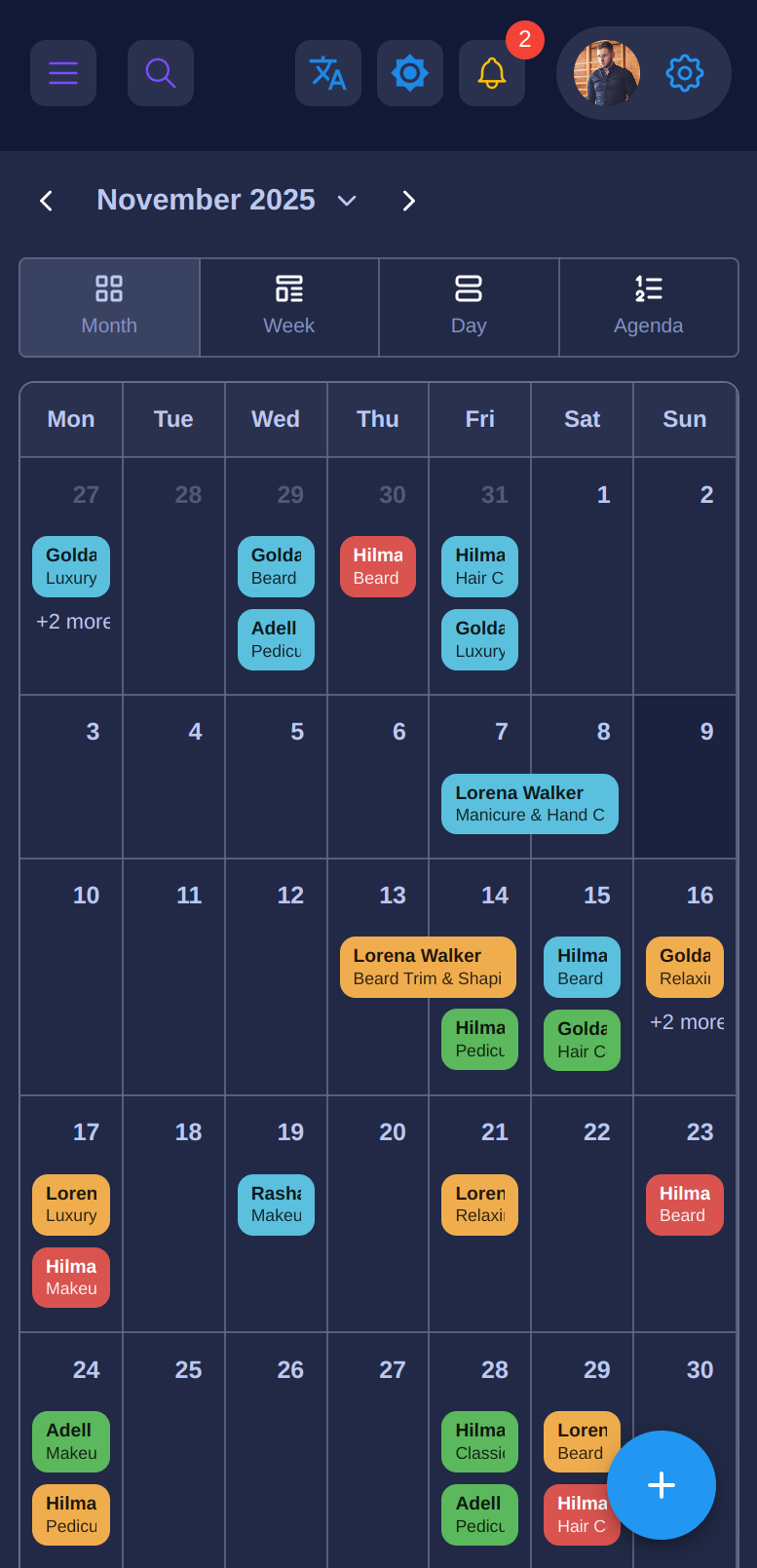 Mobile view of the app – example 2